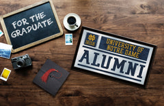 University of Notre Dame Fighting Irish College Logo Alumni Mirror Hanging Wall Decor Gift Idea