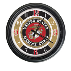 United States Military Marine Corps LED Indoor/Outdoor Clock