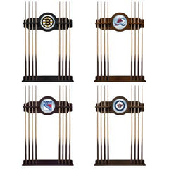 NHL Hockey Team Logo Wall Cue Racks