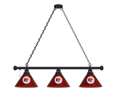 Indian Motorcycles Burgundy 3 Shade Billiard Table Light