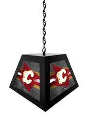 Calgary Flames Pendant Box Light, Bar Light and Billiard Light