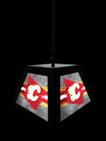 Calgary Flames Pendant Box Light, Bar Light and Billiard Light