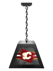 Calgary Flames Pendant Box Light, Bar Light and Billiard Light