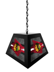 Chicago Blackhawks Pendant Box Light, Bar Light and Billiard Light