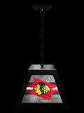 Chicago Blackhawks Pendant Box Light, Bar Light and Billiard Light