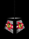 Chicago Blackhawks Pendant Box Light, Bar Light and Billiard Light