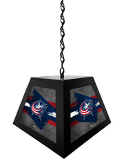 Columbus Blue Jackets Pendant Box Light, Bar Light and Billiard Light
