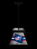 Columbus Blue Jackets Pendant Box Light, Bar Light and Billiard Light