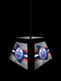 Edmonton Oilers Pendant Box Light, Bar Light and Billiard Light
