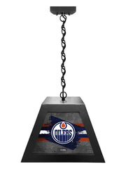 Edmonton Oilers Pendant Box Light, Bar Light and Billiard Light