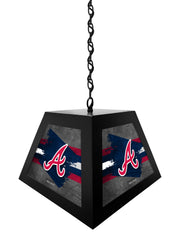Atlanta Braves Pendant Box Light, Bar Light and Billiard Light
