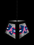 Atlanta Braves Pendant Box Light, Bar Light and Billiard Light