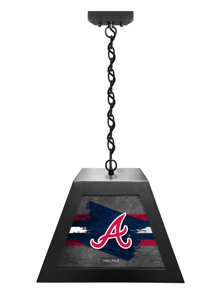 Atlanta Braves Pendant Box Light, Bar Light and Billiard Light