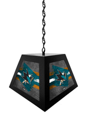San Jose Sharks Pendant Box Light, Bar Light and Billiard Light