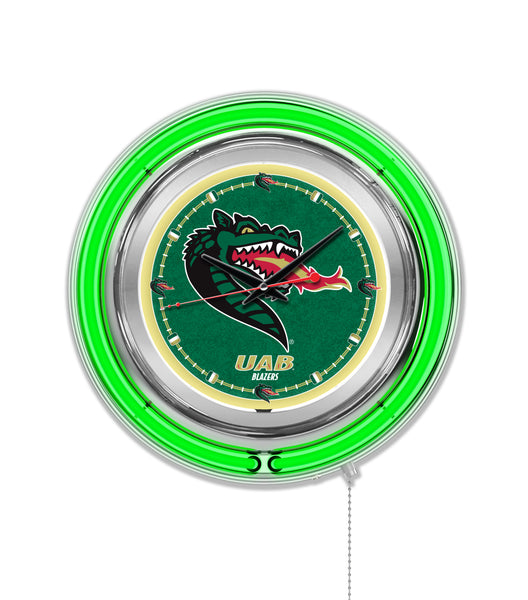 15" Alabama Birmingham Blazers Neon Clock
