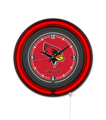 Illinois State University Black Case Neon Clock