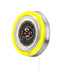 15" Colorado Buffaloes Neon Clock