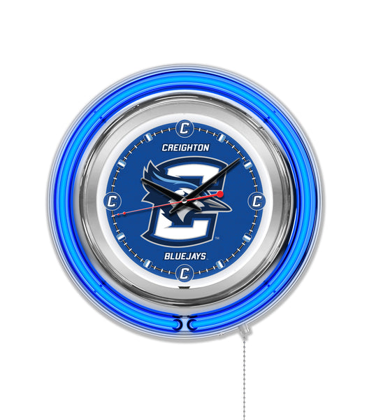 15" Creighton Blue Jays Neon Clock