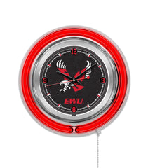 Eastern Washington University Eagles Officially Licensed Logo 15" Neon Clock