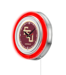 15" Florida State University Seminoles Neon Clock