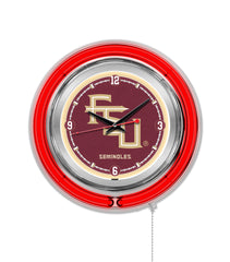 15" Florida State University Seminoles Neon Clock