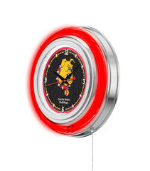 15" Ferris State Neon Clock | Bulldogs Retro Neon Clock