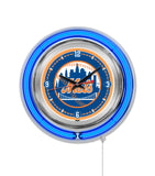 15" New York Mets Neon Clock