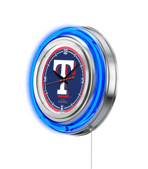 15" Texas Rangers Neon Clock