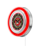 15" United States Marine Corps Neon Clock