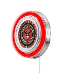 15" United States Marine Corps Neon Clock
