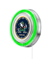 15" Notre Dame Fighting Irish Neon Clock