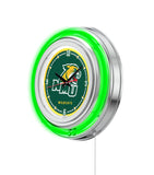 15" Northern Michigan Neon Clock | NMU Wildcats Retro Neon Clock