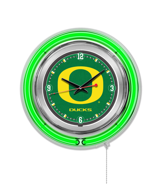 15" University of Oregon Ducks Neon Clock