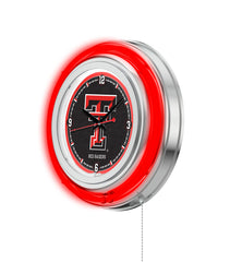 15" Texas Tech Red Raiders Neon Clock