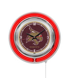 15" Texas State Neon Clock | TSU Bobcats Retro Neon Clock