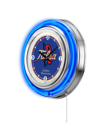15" Tulsa Neon Clock | UT Golden Hurricanes Retro Neon Clock