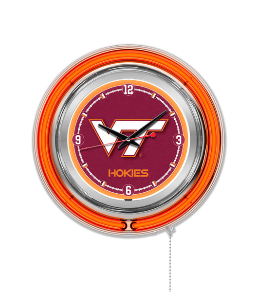 15" Virginia Tech Hookies Neon Clock