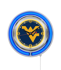 West Virginia Mountaineers Officially Licensed Logo 15" Neon Clock