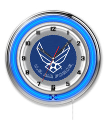 19" United States Air Force Officially Licensed Logo Neon Clock