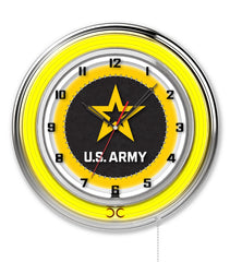 19" United States Army Officially Licensed Logo Neon Clock