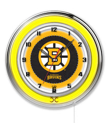 19" Boston Bruins Neon Clock