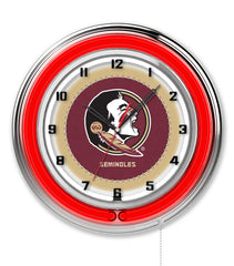 19" Florida State University Seminoles Neon Clock