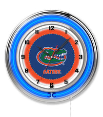 19" University of Florida Gators Logo Neon Clock