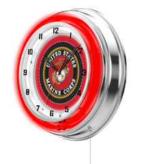 19" United States Marine Neon Clock