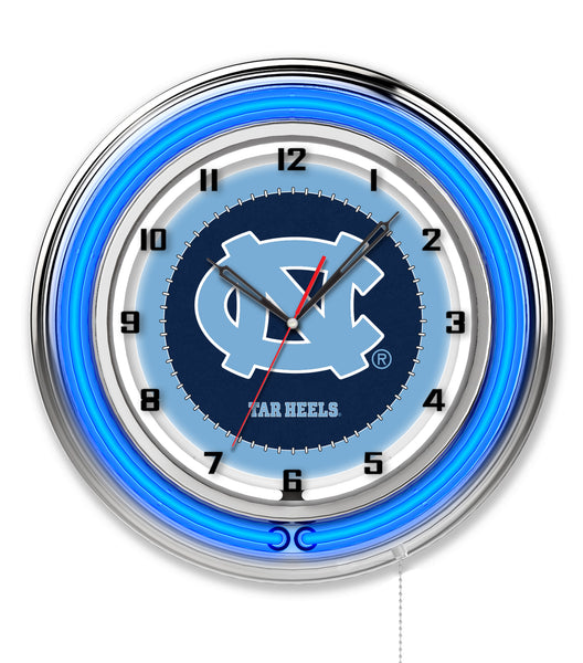 19" North Carolina Tar Heels Neon Clock