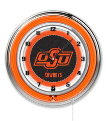 19" Oklahoma State University Cowboys Neon Clock