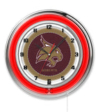 19" Texas State Neon Clock | TSU Bobcats Retro Neon Clock