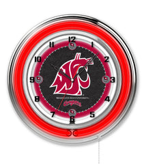 19" Washington State Cougars Neon Clock