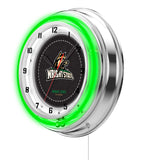 19" Wright State Raiders Neon Clock