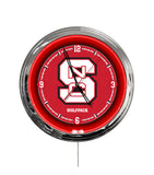 North Carolina State University 16" Multi Color LED Wall Clock